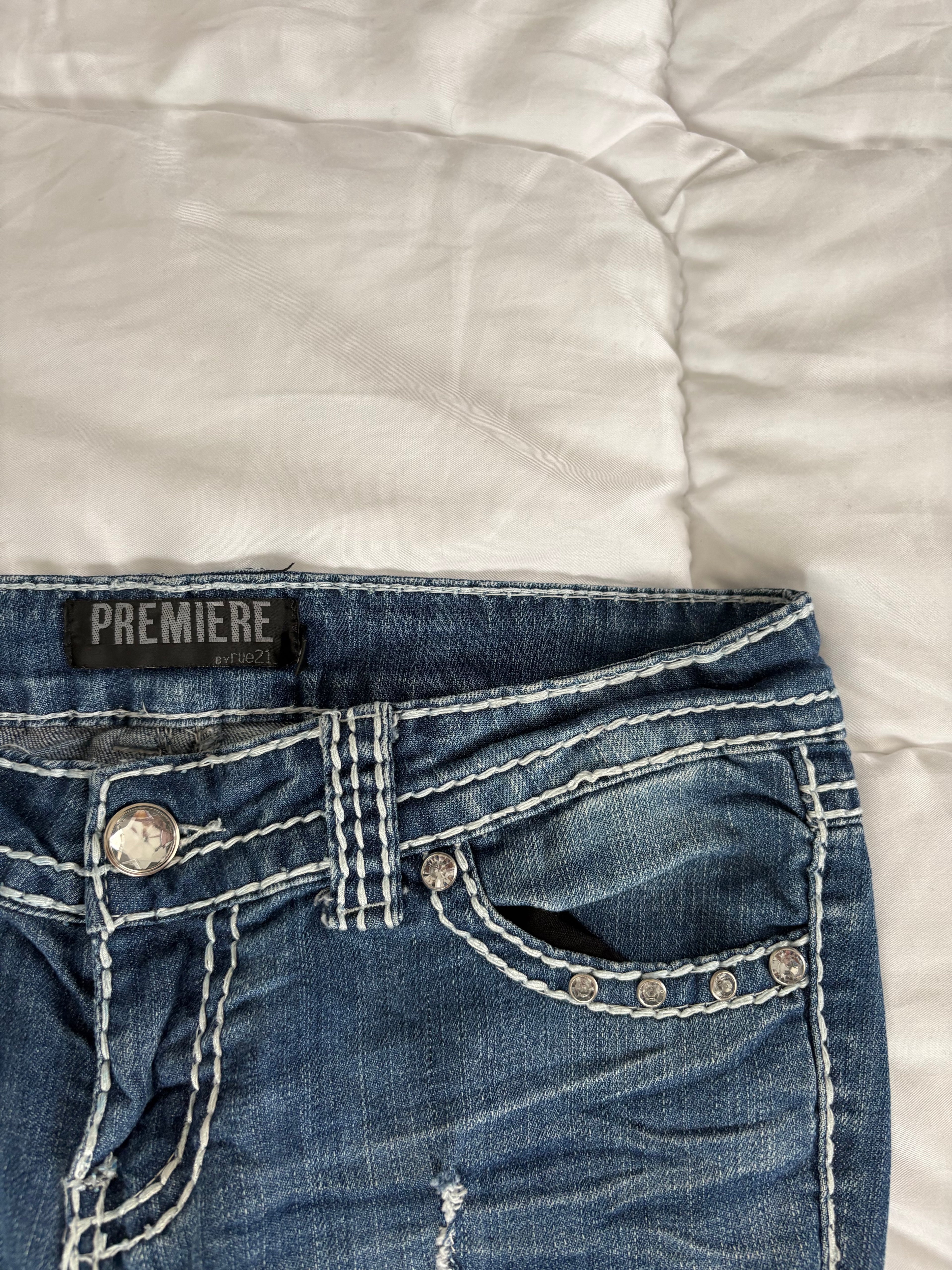 Low waist-flare jeans-Premium