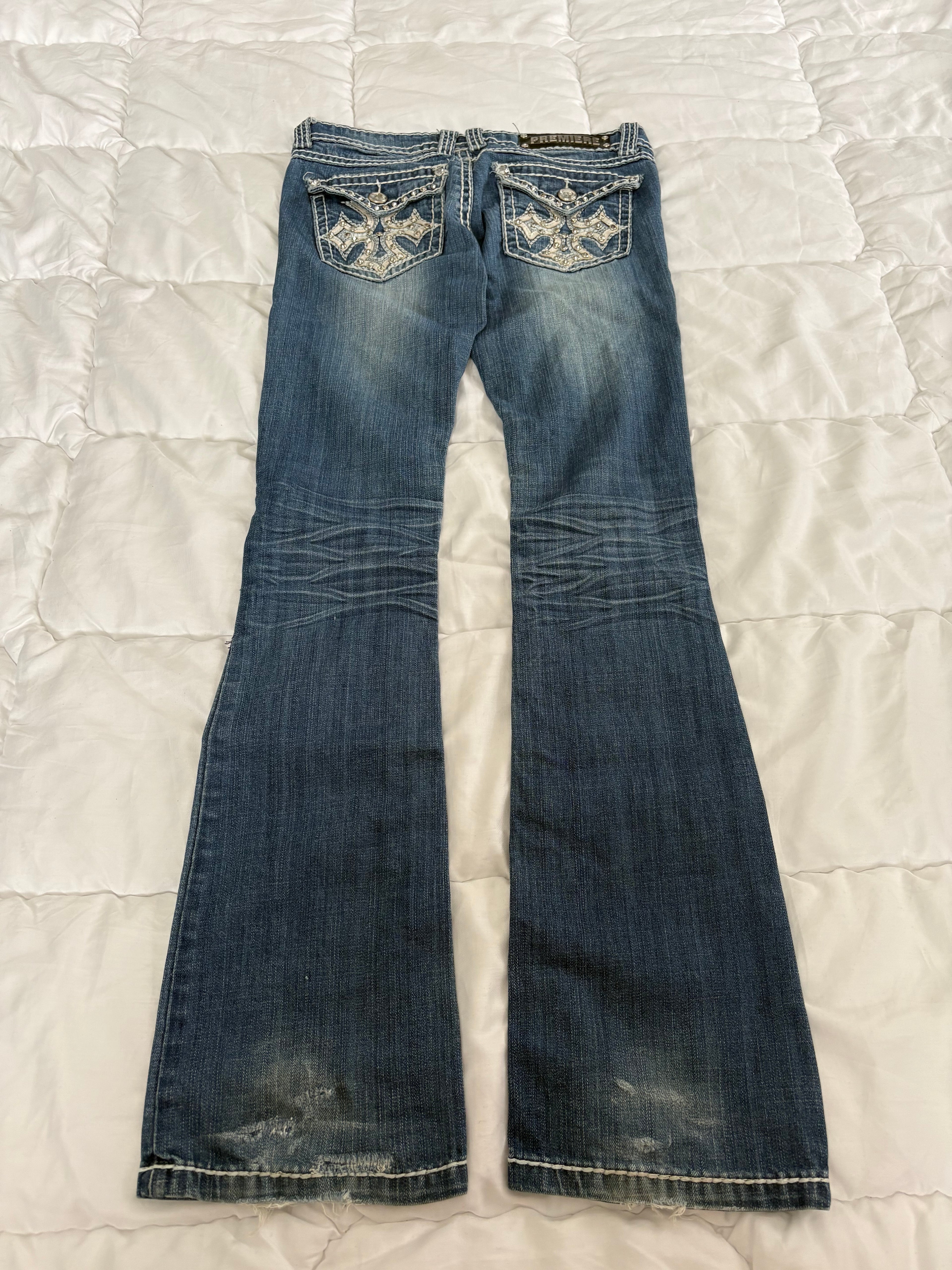 Low waist-flare jeans-Premium