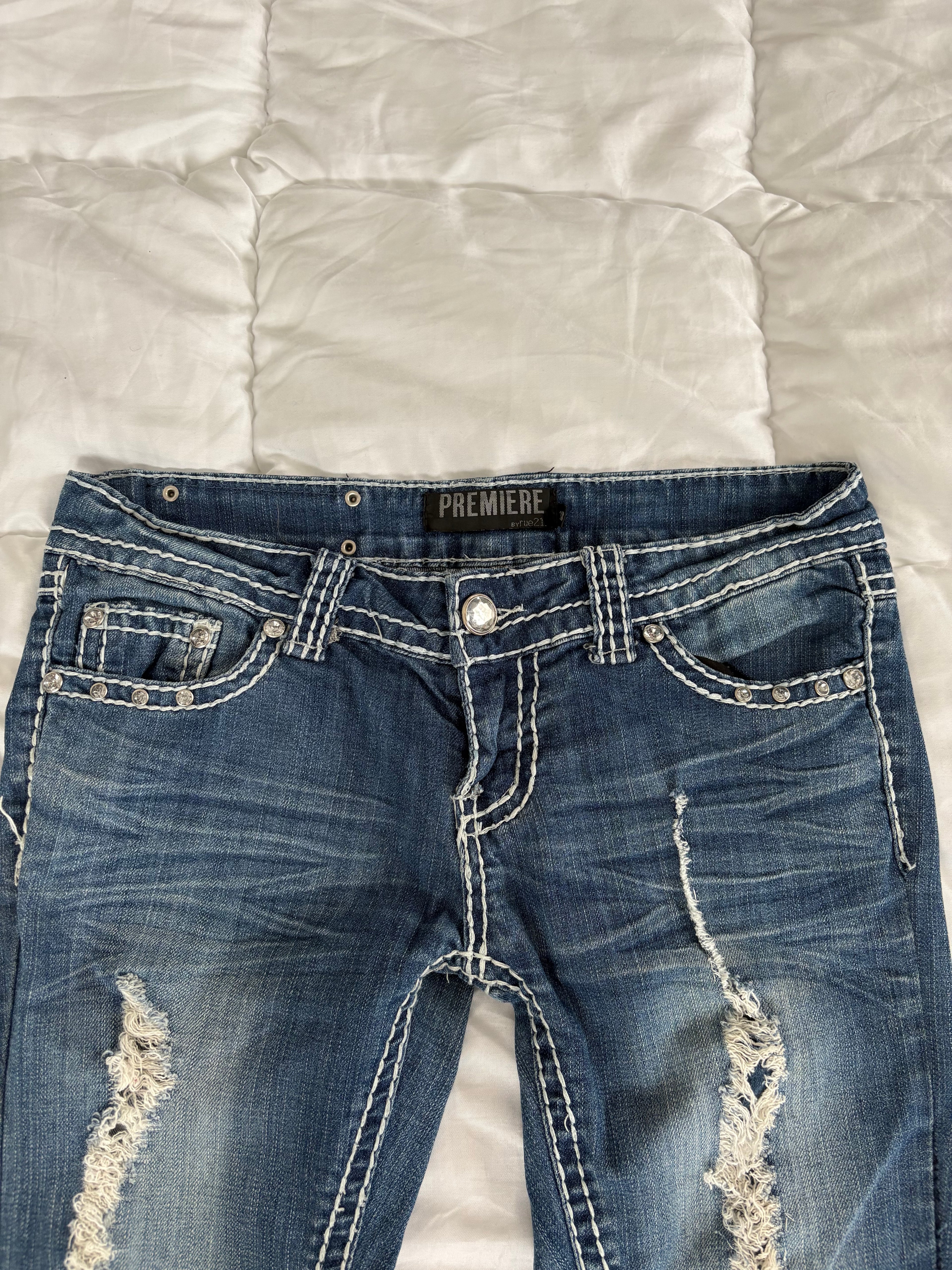 Low waist-flare jeans-Premium