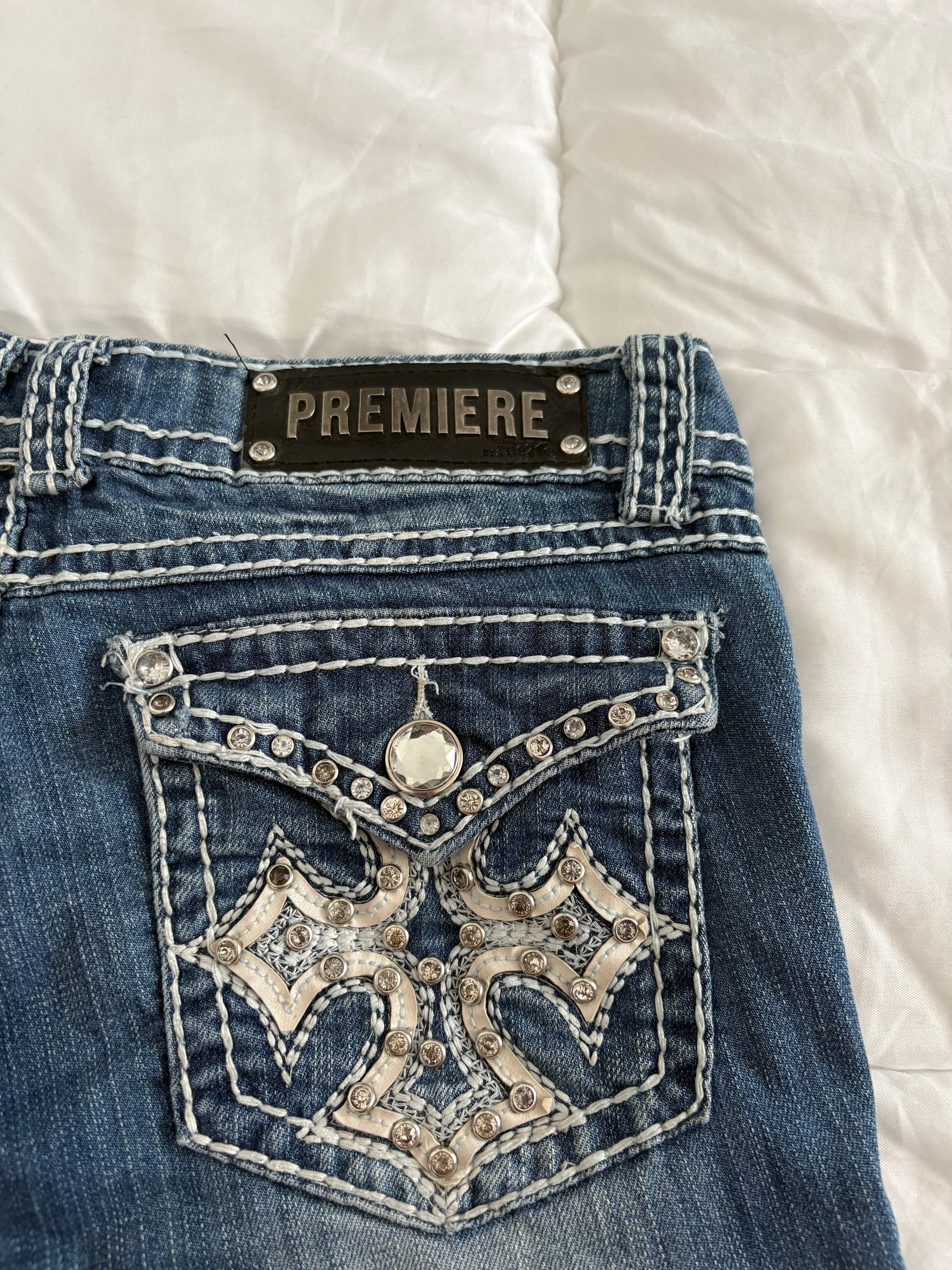 Low waist-flare jeans-Premium