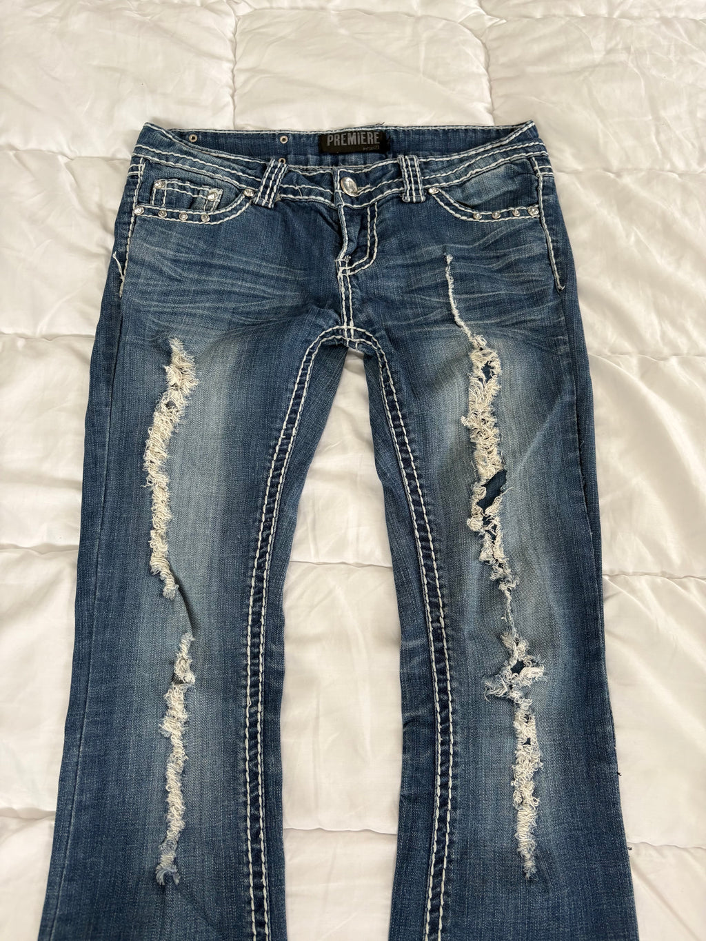 Low waist-flare jeans-Premium